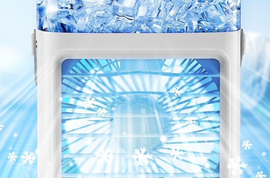 ar condicionado portátil azul
