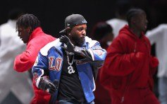 Kendrick Lamar performs onstage during Apple Music Super Bowl LIX Halftime Show at Caesars Superdome on Feb. 9, 2025 in New Orleans, Louisiana.