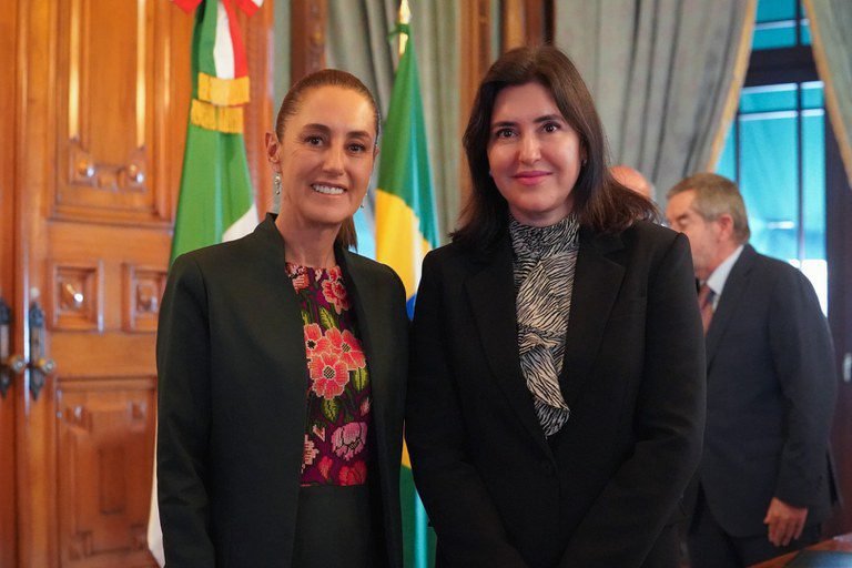 Simone Tebet e Cladia Sheinbaum