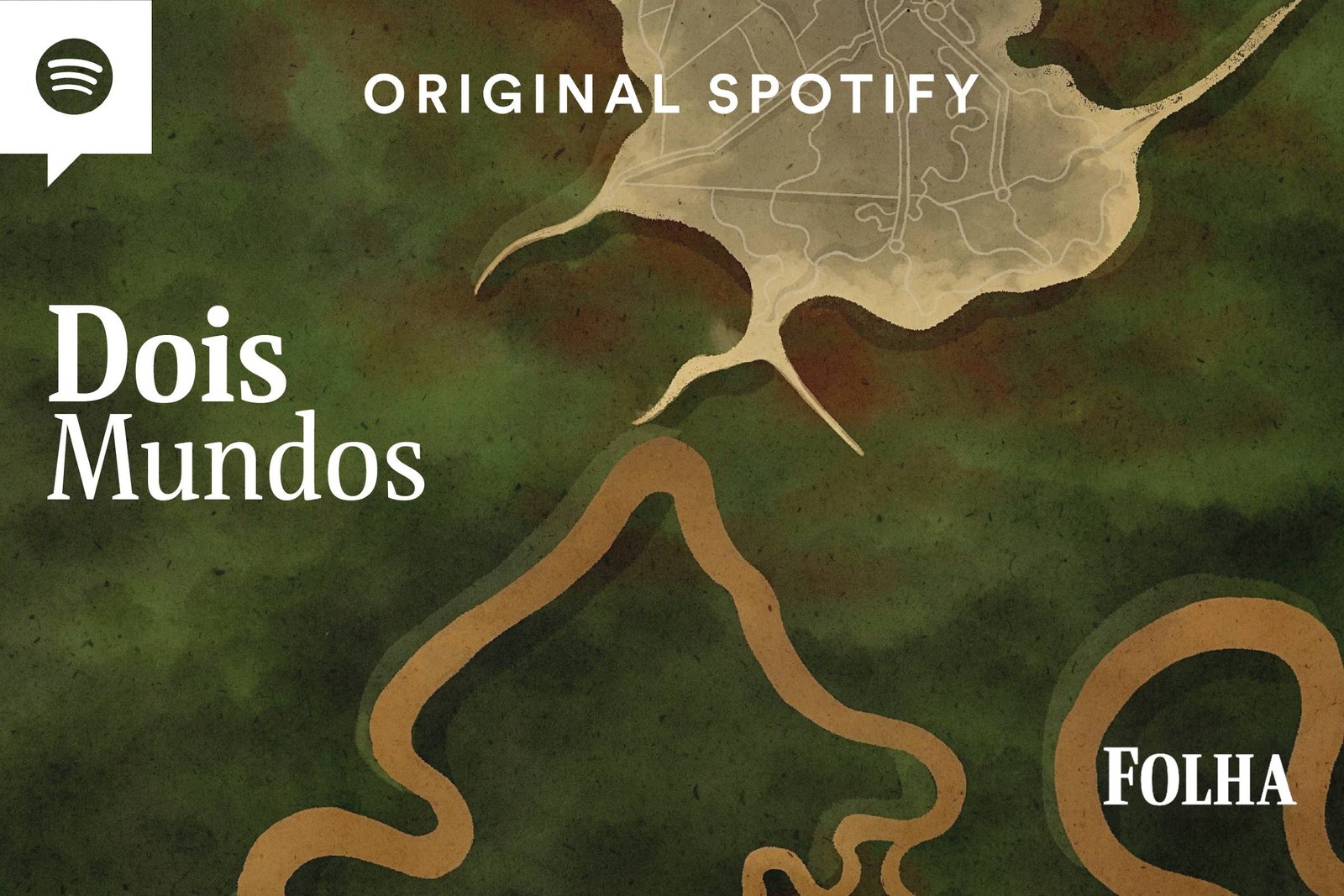 A imagem é a capa do podcast