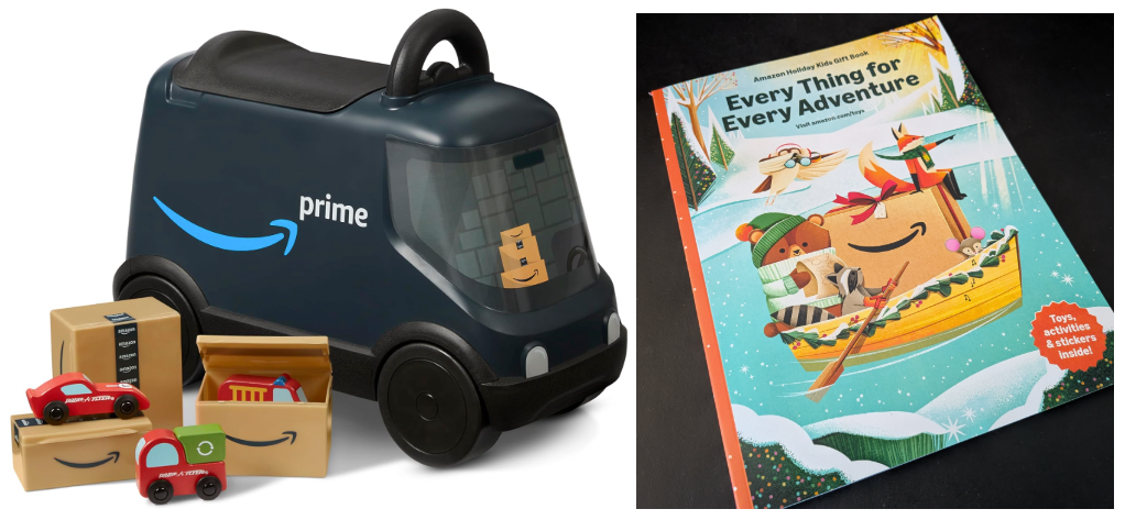Drivers de entrega em fraldas? Amazon inicia 'Em Young With Toy Van for Kids in New Holiday Catalog