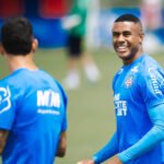 erick em treino do bahia