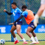 treino do bahia no ct com jean lucas