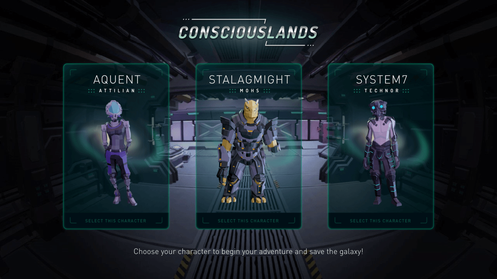 Seleção de personagens de Consciouslands