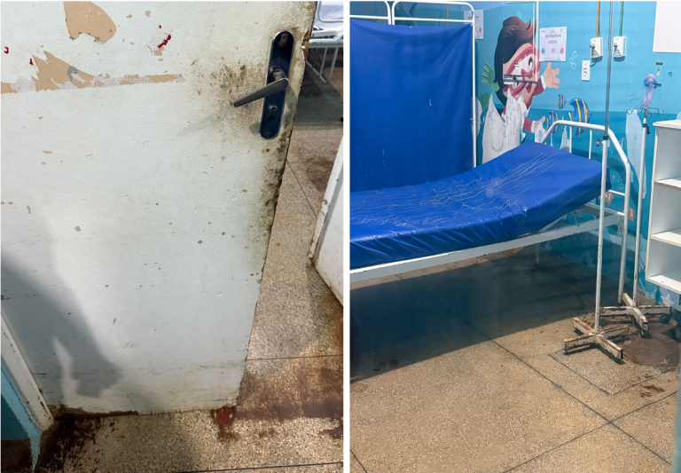 Infraestrutura precária em instalações de saúde
