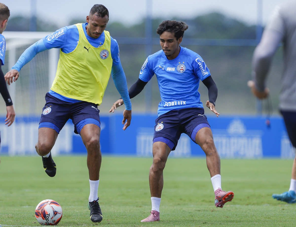 joão andrade em treino do bahia