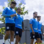 time do bahia em treino no ct