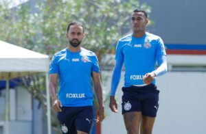 caio alexandre e jean lucas em treino do bahia