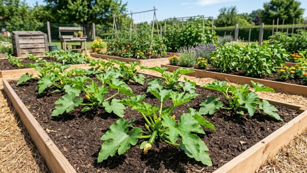 A abobrinha precisa de espaço, mas é melhor não plantá-la perto deste tubérculo: onde plantá-la no chão e como evitar mofo