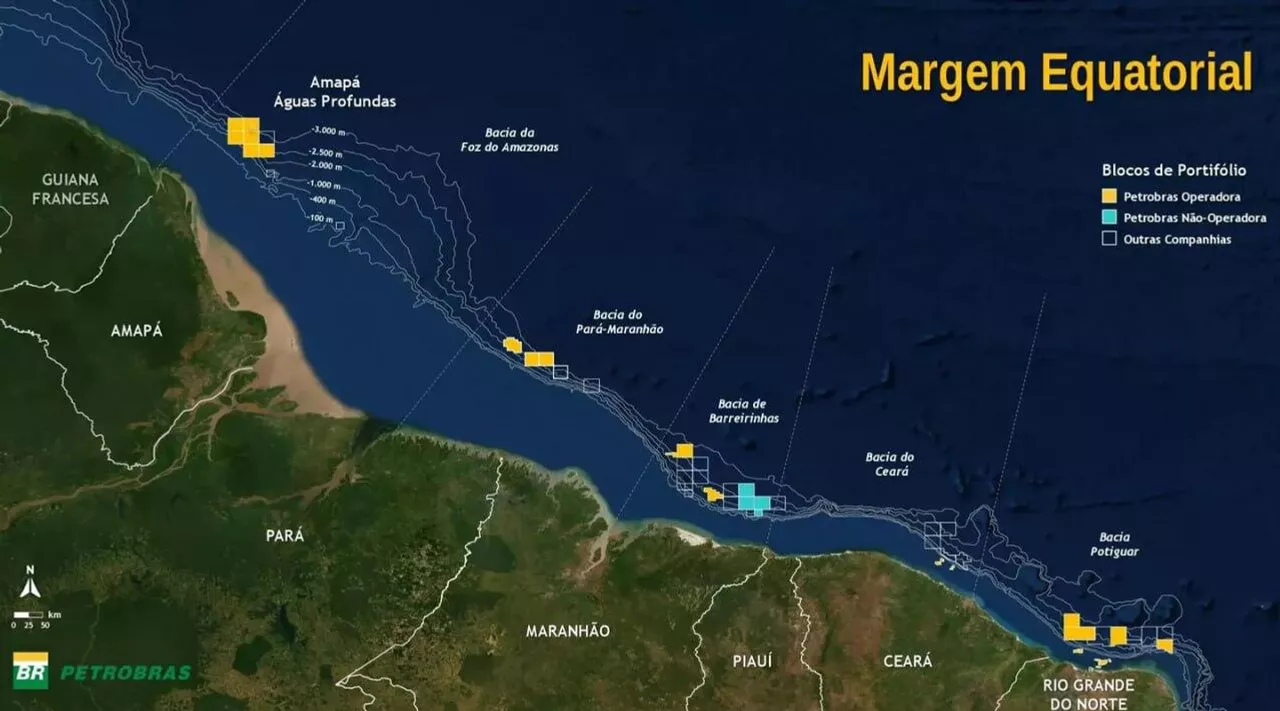 Brasil tenta destravar Margem Equatorial após boom petrolífero da Guiana e Suriname
