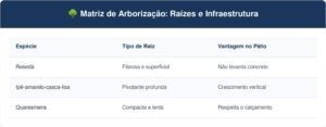 3 árvores de crescimento rápido cujas raízes não danificam a calçada, perfeitas para pátios de entrada