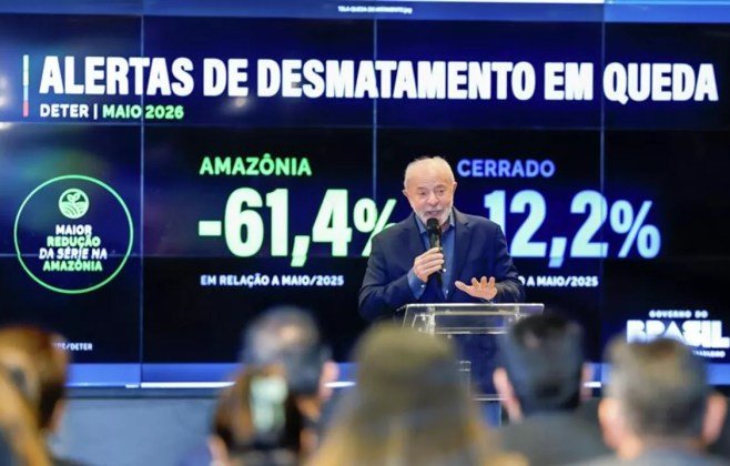 Lula aponta queda do desmatamento, refuta acusações dos EUA e afirma: 'Eles mentiram'