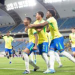 kauê furquim, do bahia, comemora gol da seleção sub-17