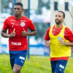 kanu e caio alexandre em treino do bahia
