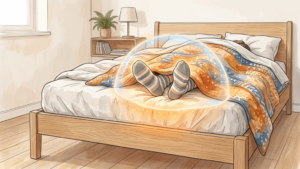 A tática mais primitiva da sua mente para o sono: por que cobrir os pés na cama salva a sua noite