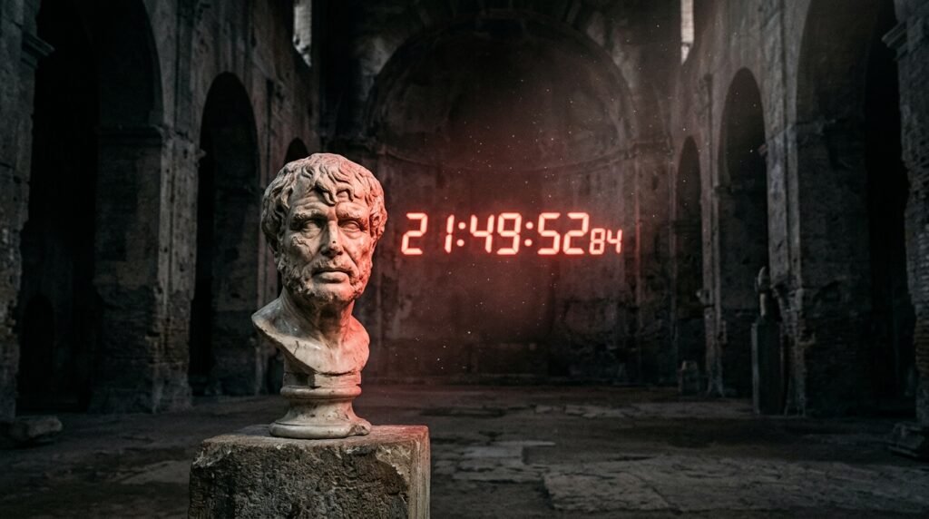 Frase do dia da filosofia: "O tempo perdido lamentando o passado é tempo roubado da vida presente" - a reflexão inspirada em Sêneca sobre o valor do tempo