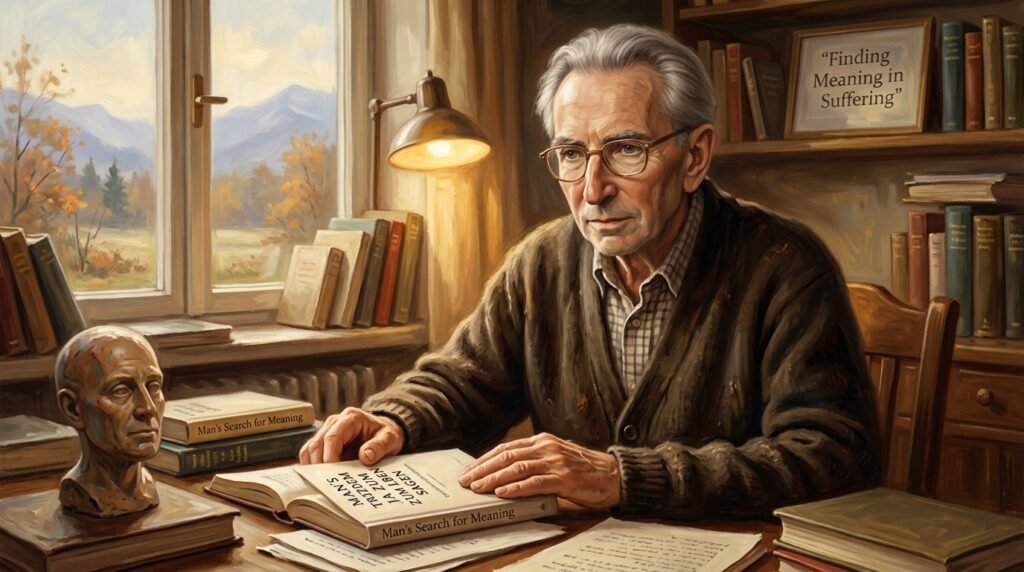 Frase do dia de Viktor Frankl: "Você não pode controlar o que acontece com você, mas pode controlar sua atitude diante disso" – a lição do psiquiatra sobre resiliência