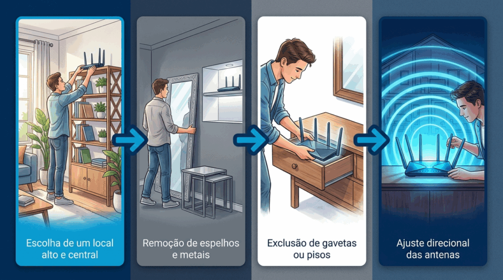 A internet vive caindo nos outros cômodos? O culpado pode ser o lugar onde você escondeu o roteador da operadora