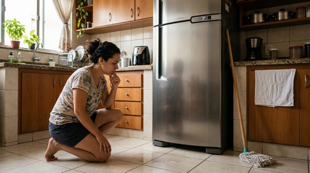 Por que a geladeira começa a formar uma poça de água no chão? O problema pode estar no caminho do degelo