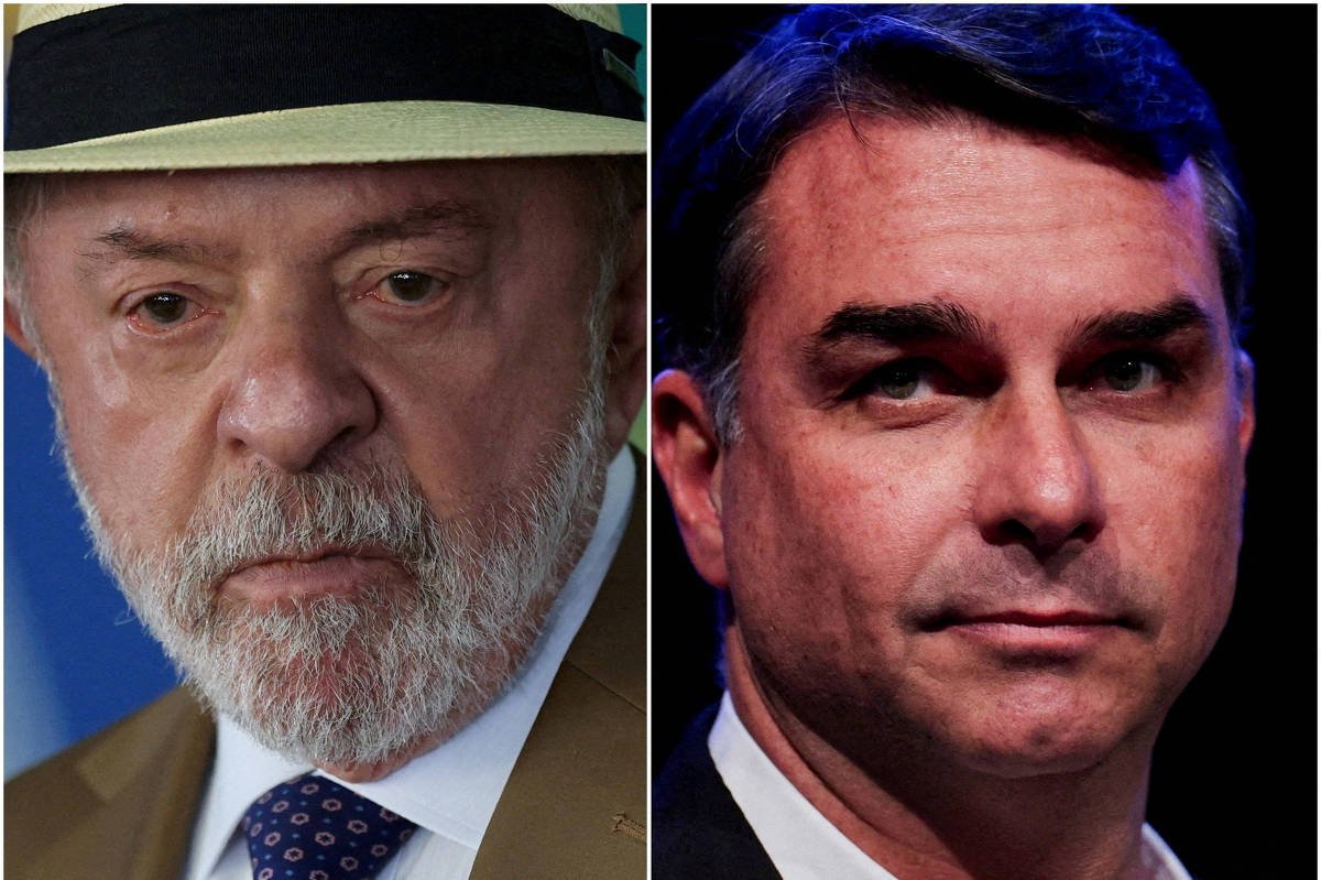 Dois retratos lado a lado mostram homens adultos. À esquerda, homem com barba branca, chapéu claro com faixa preta, terno bege e gravata azul com padrão. À direita, homem de cabelo escuro curto, sem barba, usando camisa branca e paletó escuro, com fundo escuro.