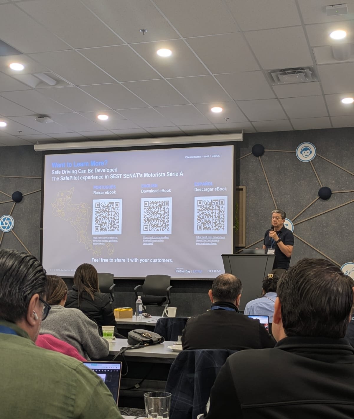 AIOTI apresenta SafePilot integrado ao MyGeotab durante evento internacional da Geotab no Canadá