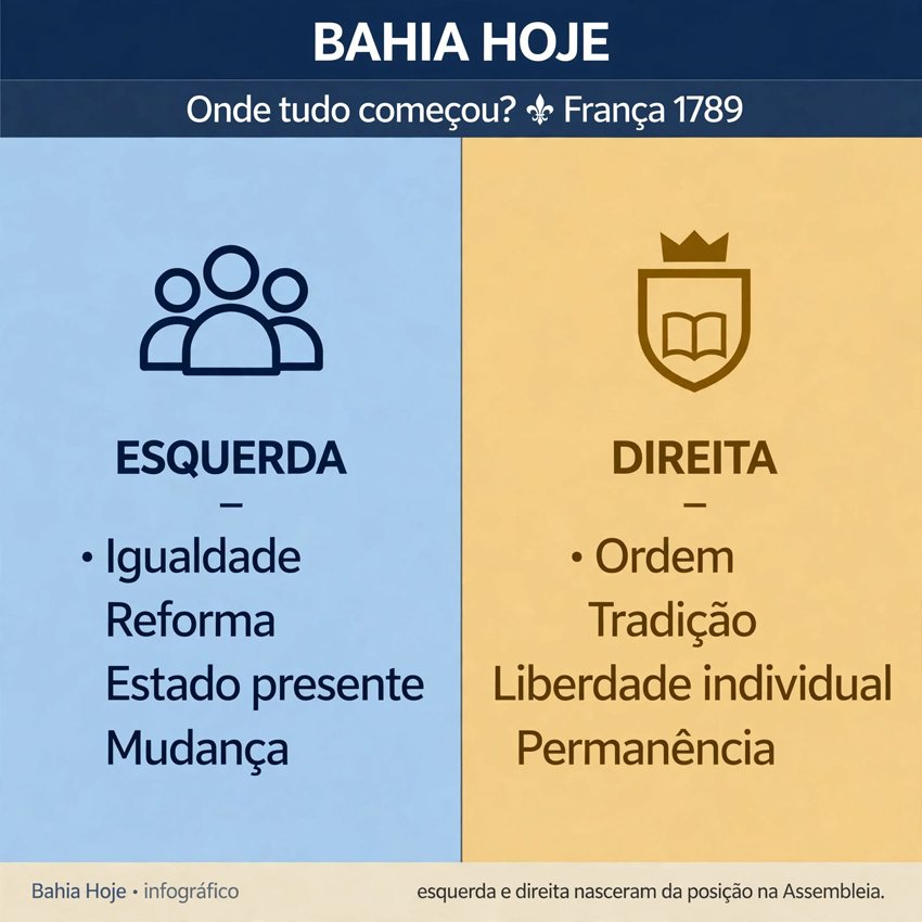 De onde vem essa conversa de esquerda e direita?