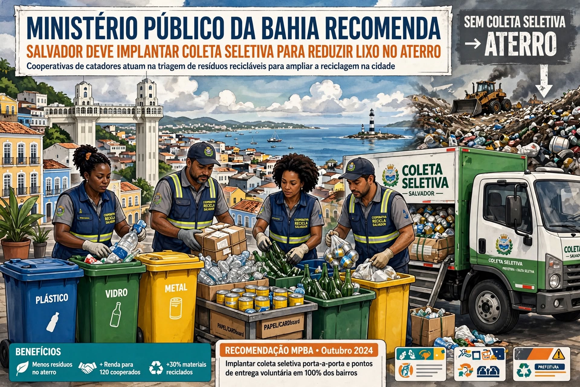 MPBA recomenda que Salvador estruture coleta seletiva e