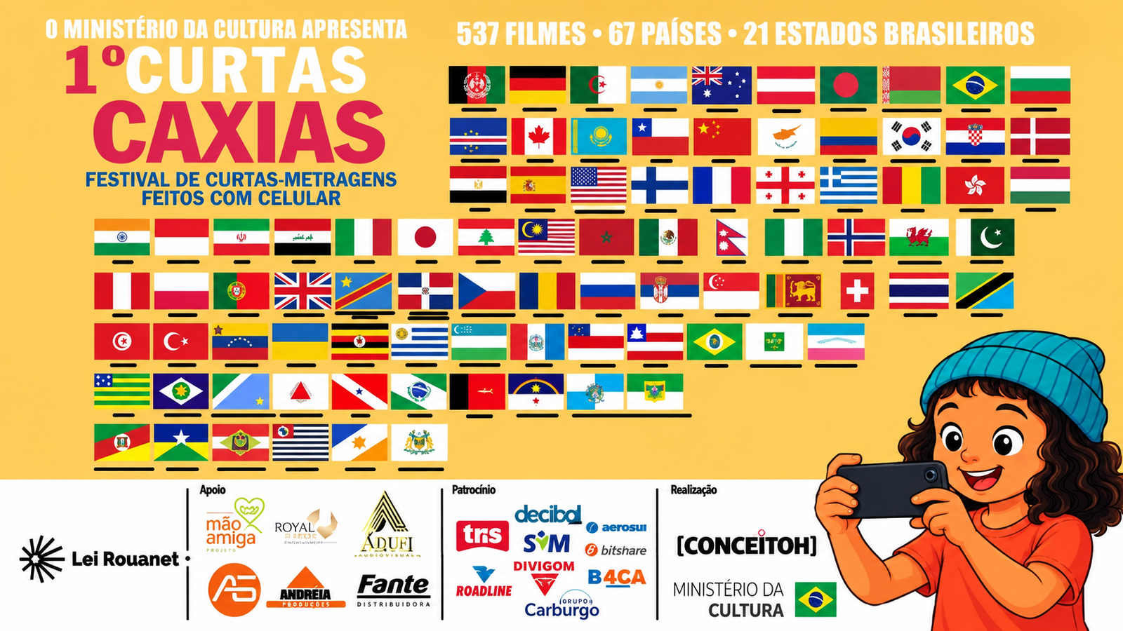 Festival Internacional de Curtas Caxias celebra sucesso da primeira edição e leva Caxias do Sul ao mapa do cinema global